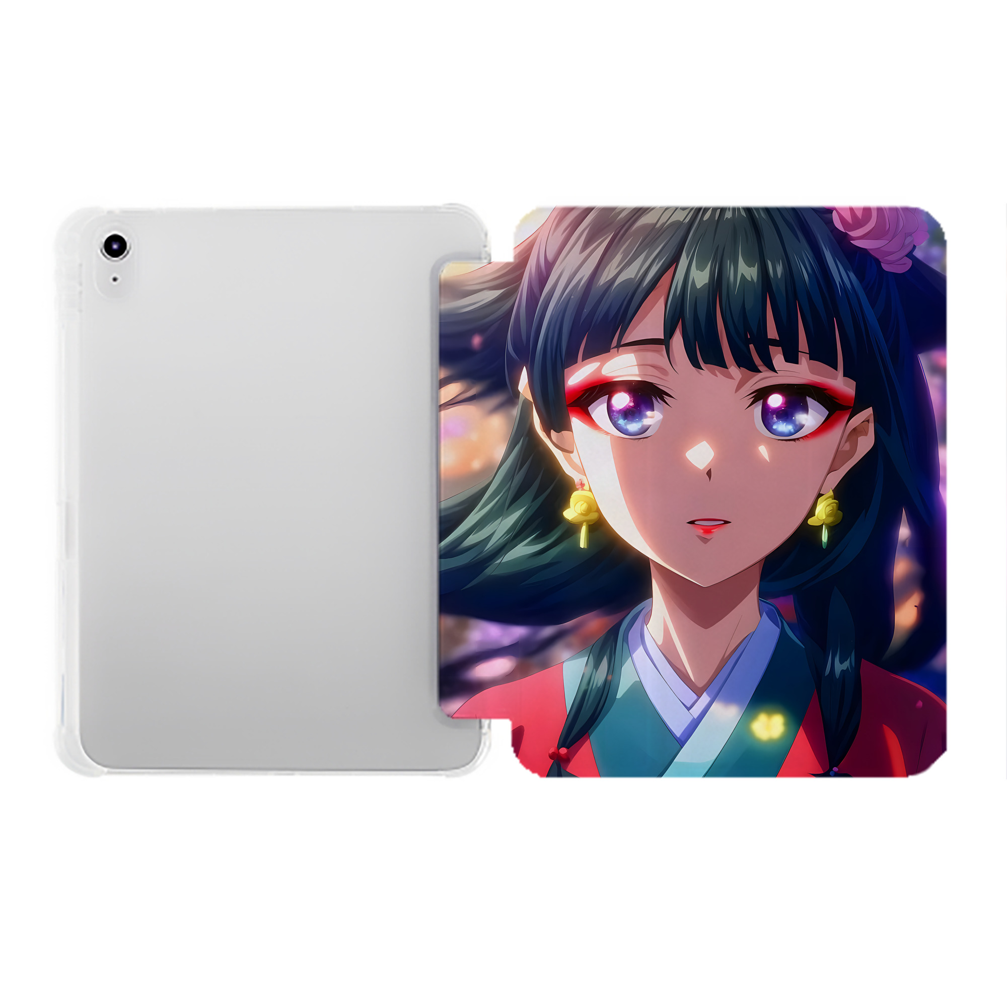 （画像用） 薬屋のひとりごと The Apothecary Diaries IPad ケース ペン収納付き 三つ折りスタンド PUレザー×シリコン 対応機種9.5/10.5/10.9インチ